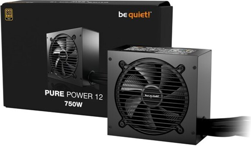 PURE POWER 12 750W Strømforsyning (PSU) - 750 Watt - 120 mm - ATX 3.1 - 80 Plus Gold sertifisert