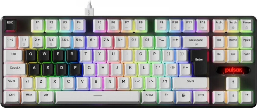 Pcmk 2 He Tkl Mekanisk Tastatur Iso - Hvit