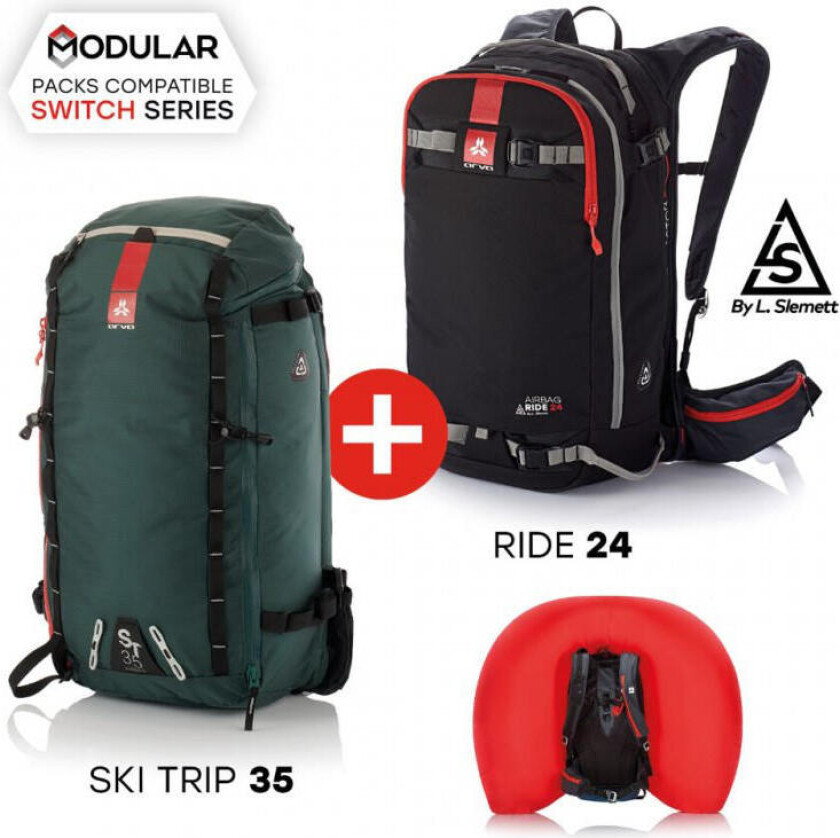 Airbag Switch Adven. Bundle 24+ST35skredsekksystem, m/ 24L og 35L sekkerom