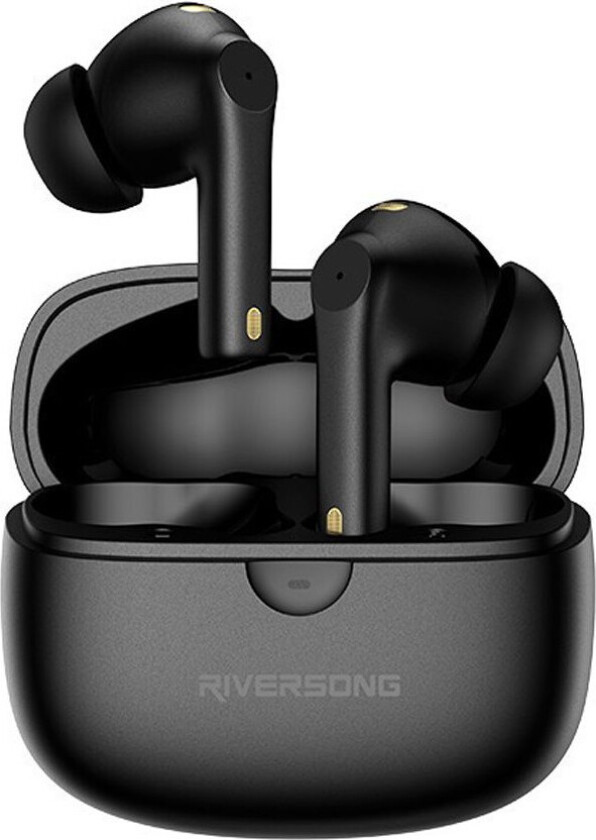 Utopia H5 ørepropper - 6 timer, USB-C, Bluetooth, TWS, ENC - Svart