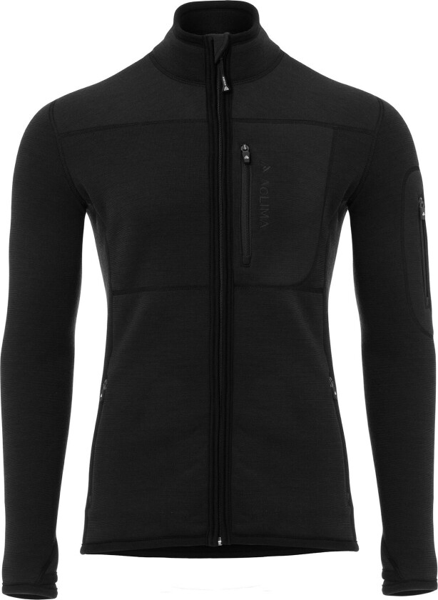 FleeceWool Jacket, herre Jet Black M