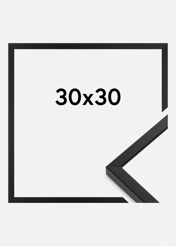 Ramme E-Line Akrylglass Svart 30x30 Cm