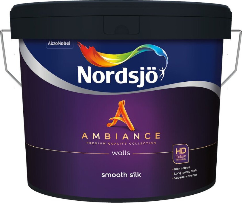 NORDSJØ AMBIANCE SMOOTH SILK VEGGMALING BW 10L
