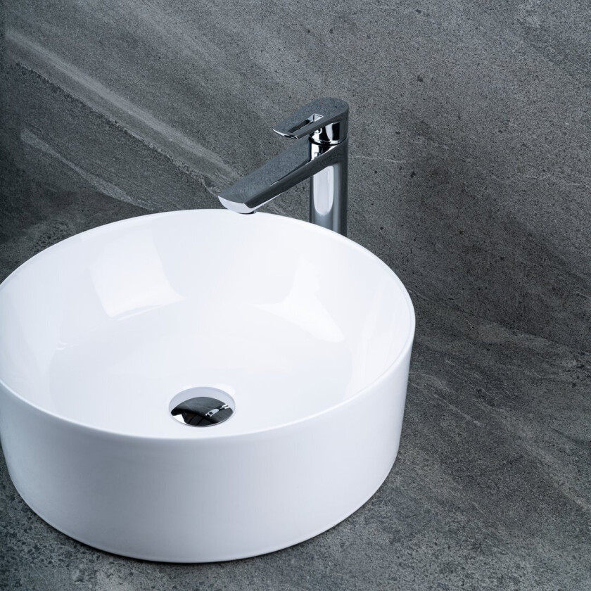 CELESTE STOKE SERVANTBATTERI HØY, KROM