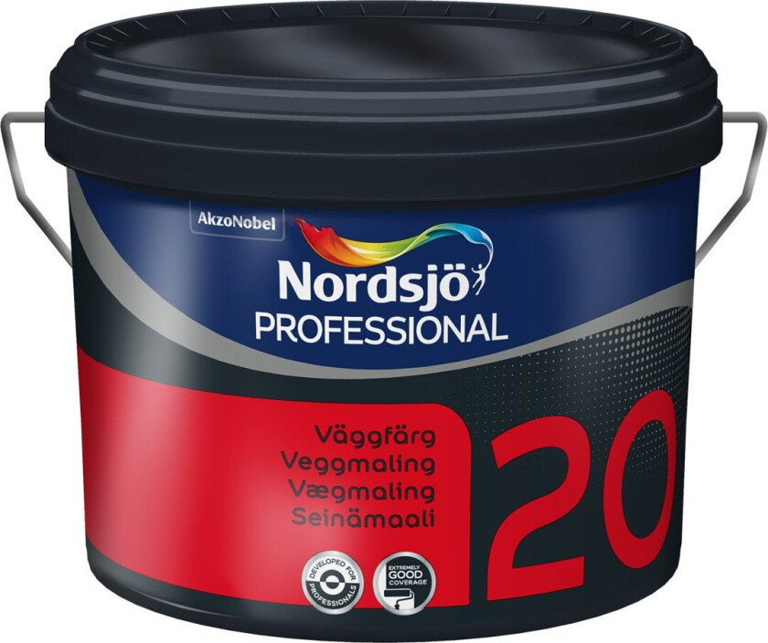 NORDSJØ PROFESSIONAL 20 VEGGMALING BC 9,3 L