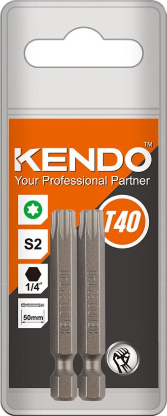 KENDO BITS T40 50MM 2 STK