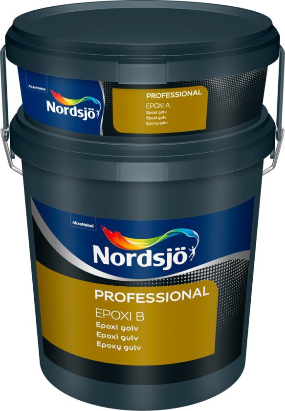 NORDSJØ PROFESSIONAL EPOXY GULV MELLOMGRÅ 0,8L INKL. HERDER