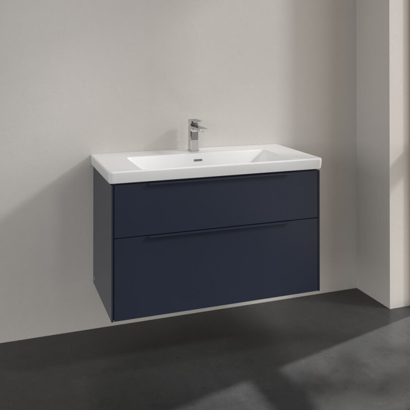 VILLEROY & BOCH SUBWAY 3.0 SERVANTSKAP 97X57 MARINE BLUE HÅNDTAK I MØBELETS FARGE