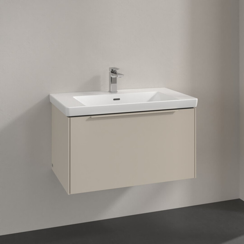 VILLEROY & BOCH SUBWAY 3.0 SERVANTSKAP 77X42 CASHMERE GREY HÅNDTAK I MØBELETS FARGE