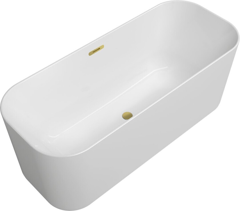 VILLEROY & BOCH FINION BADEKAR 170X70 MED DETALJER I GULL