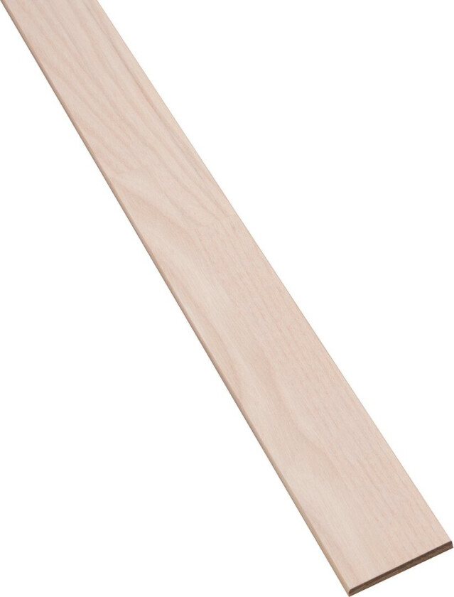 LAUG GULV/TAKLIST ASK HELTRE HVITPIGMENTERT/LAKKERT 2400X50X5