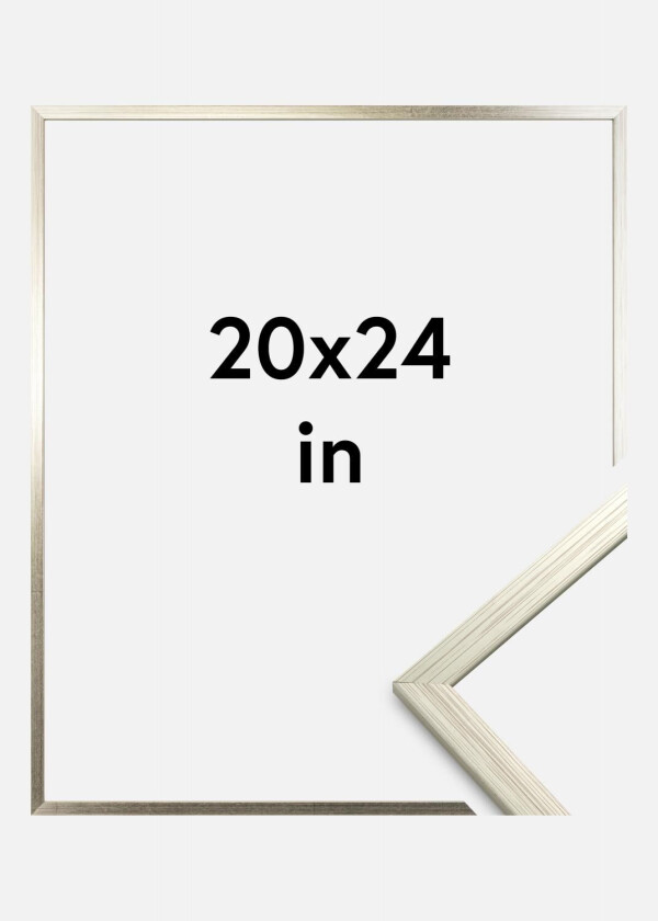 Ramme Edsbyn Akrylglass Sølv 20x24 Inches (50,8x60,96 Cm)