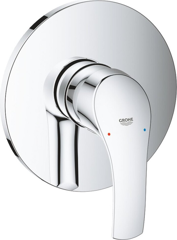 GROHE EUROSMART DUSJBATTERI FOR INNBYGGING KROM