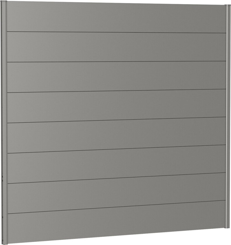 BIOHORT VEGGPANEL FOR LEVEGG UTEN AKRYLGLASS 200X180 KVARTSGRÅ METALLIC