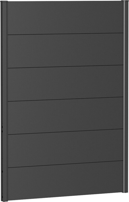 BIOHORT VEGGPANEL FOR LEVEGG UTEN AKRYLGLASS 100X135 MØRK GRÅ METALLIC