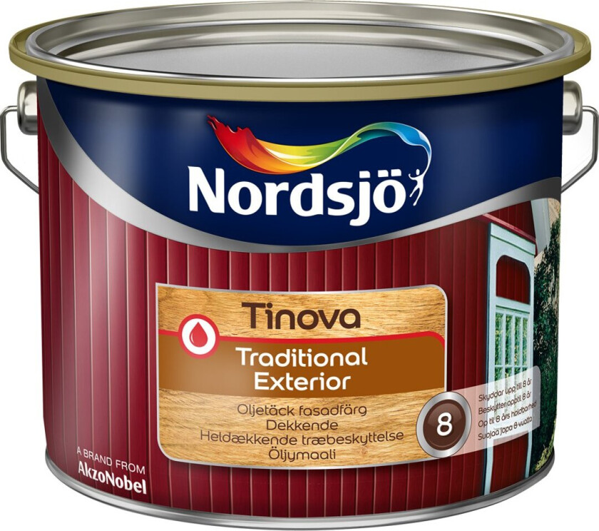 Bilde av NORDSJØ TINOVA TRADITIONAL EXTERIOR 334 RED 1L
