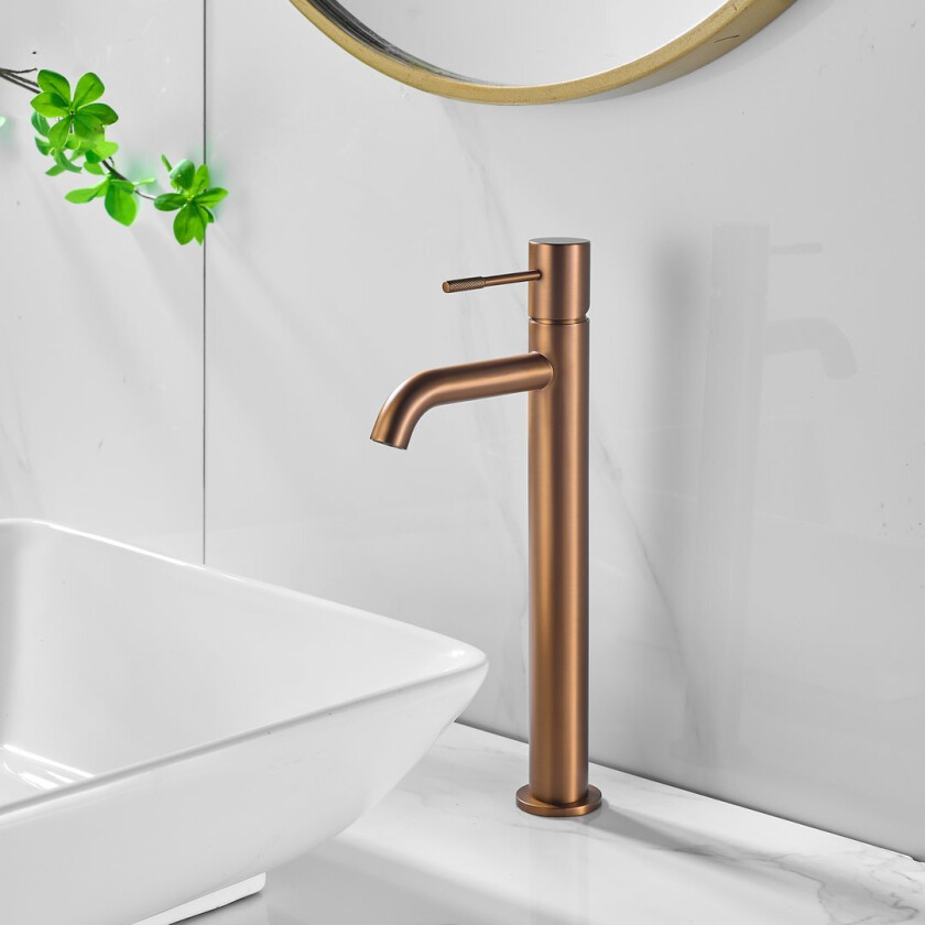 CELESTE ELY SERVANTBATTERI HØY BØRSTET KOBBER