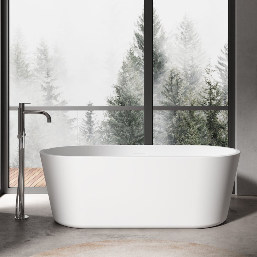 CELESTE TREVISO BADEKAR 167X79 MATT HVIT