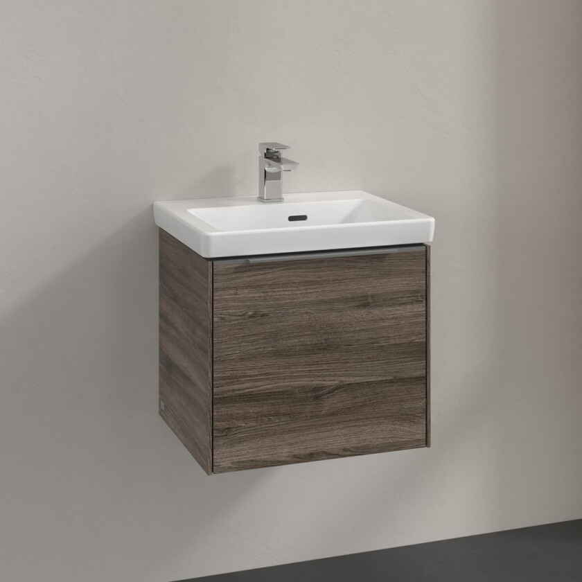 VILLEROY & BOCH SUBWAY 3.0 SERVANTSKAP 47X42 STONE OAK HÅNDTAK I KROM