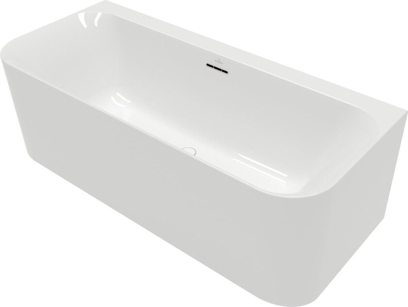VILLEROY & BOCH LOOP & FRIENDS SQUARE DUO BACK-TO-WALL BADEKAR 180X80 HVIT ALPIN