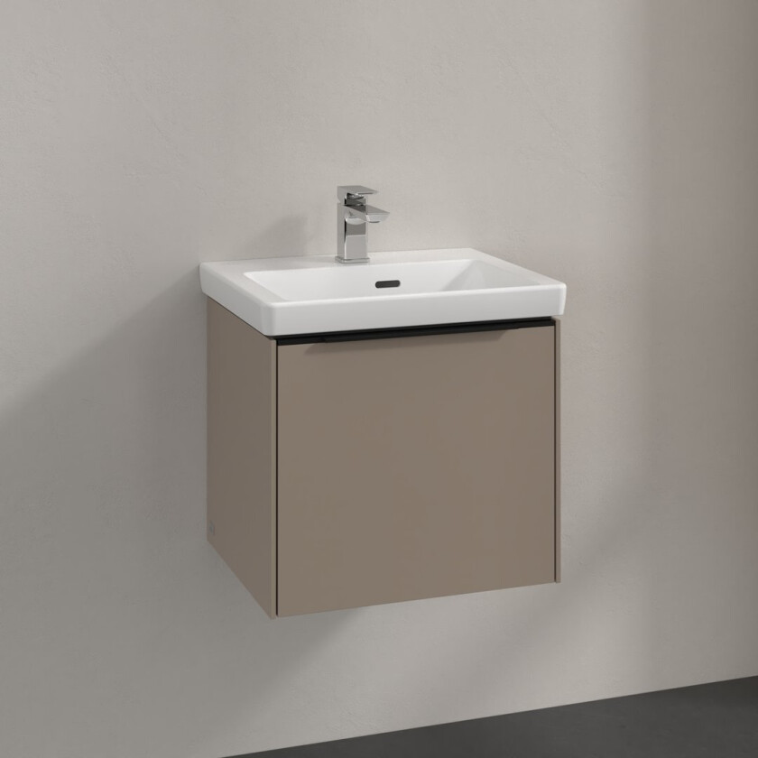 VILLEROY & BOCH SUBWAY 3.0 SERVANTSKAP 47X42 TAUPE HÅNDTAK I VOLCANO BLACK