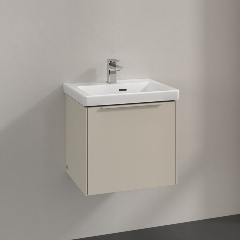 VILLEROY & BOCH SUBWAY 3.0 SERVANTSKAP 47X42 CASHMERE GREY HÅNDTAK I MØBELETS FARGE