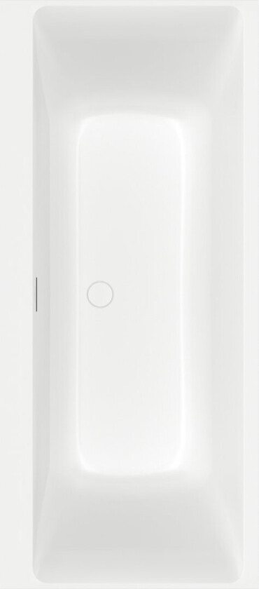 VILLEROY & BOCH SUBWAY 3.0 BADEKAR 170X75 FOR INNBYGGING STONE WHITE M/AVLØPSSETT I KROM/STONE WHITE