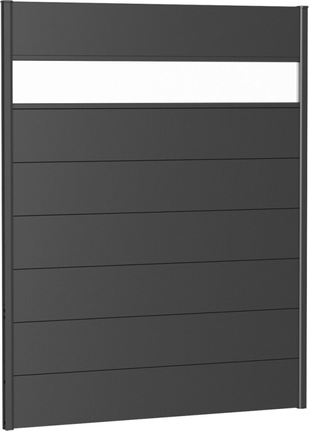 BIOHORT VEGGPANEL FOR LEVEGG AKRYLGLASS 150X180 MØRK GRÅ METALLIC