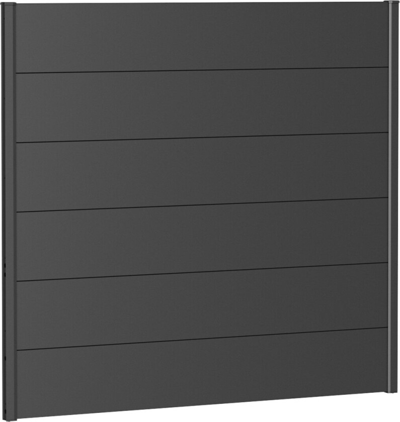 BIOHORT VEGGPANEL FOR LEVEGG UTEN AKRYLGLASS 150X135 MØRK GRÅ METALLIC