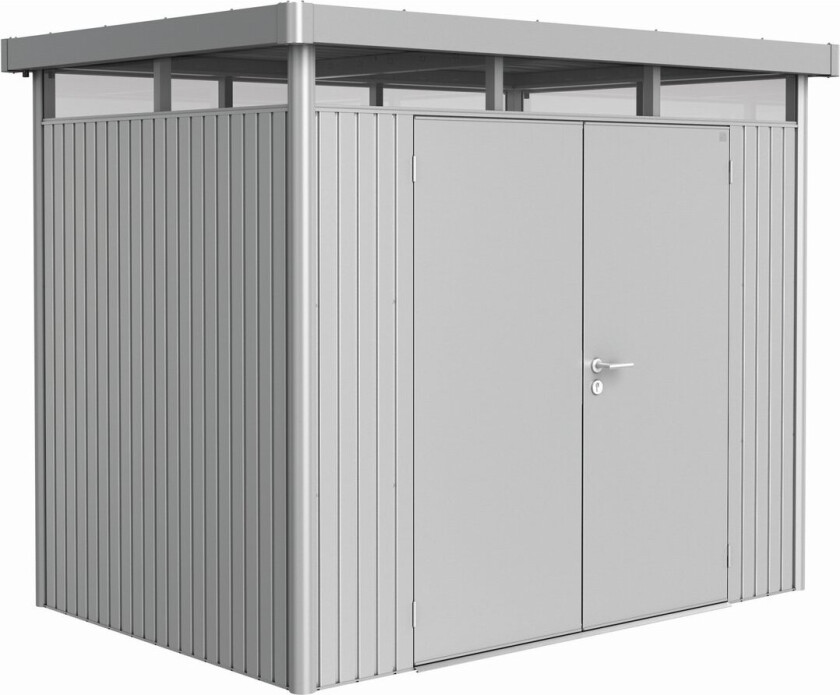 BIOHORT UTEBOD HIGHLINE H2 2 DØRER SØLV METALLIC