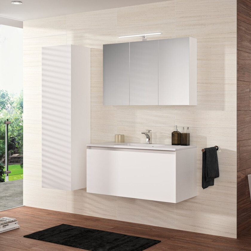 ALLIBERT NORDIK UNDERSKAP 100 CM ULTRA MATT HVIT