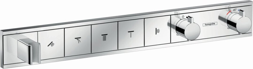 HANSGROHE RAINSELECT DUSJTERMOSTAT TIL INNBYGGING 5 UTTAK KROM