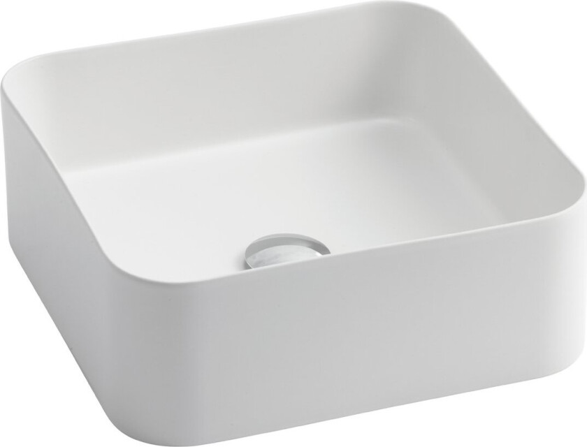 LAVABO MATE SLIM 40X40 PORSELEN SERVANT MATT HVIT