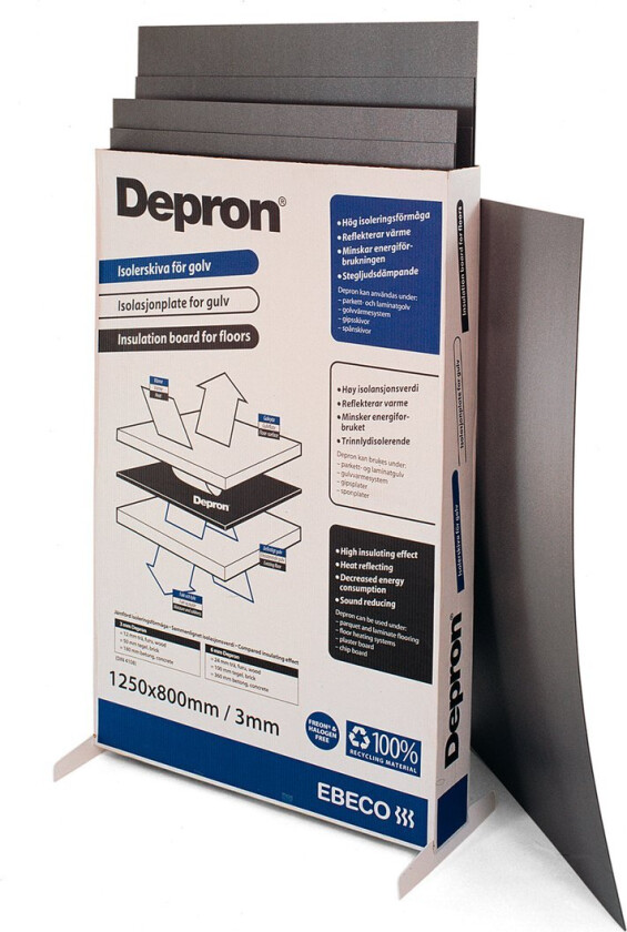 DEPRON ISOLASJONSPLATE 3MM