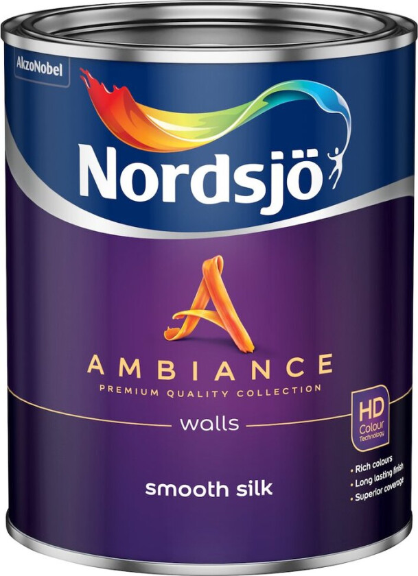 NORDSJØ AMBIANCE SMOOTH SILK VEGGMALING BW 1L