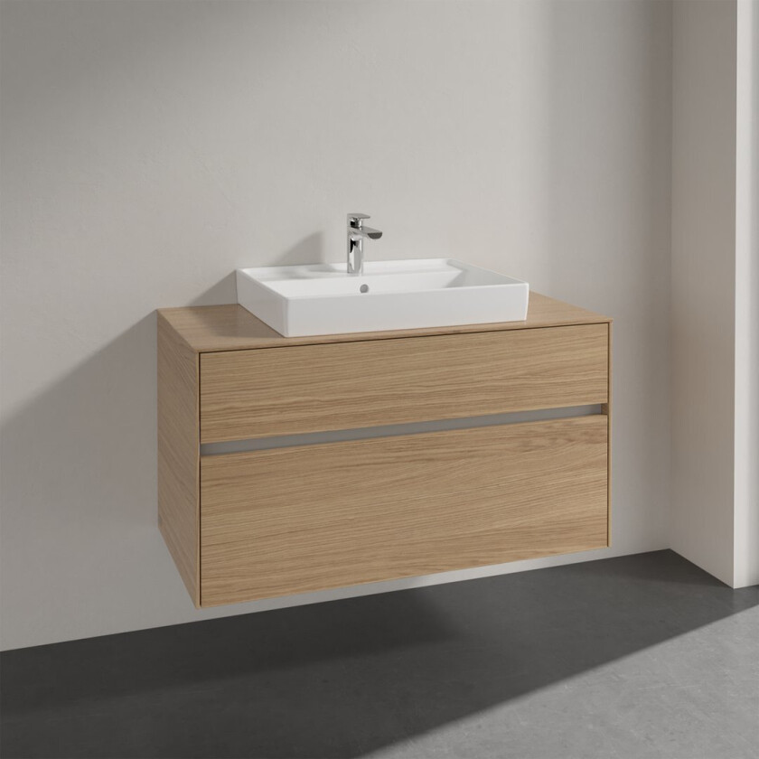 VILLEROY & BOCH COLLARO SERVANTSKAP 100 FOR SERVANT MIDT 60 CM M/2 SKUFFER NORDISK EIK