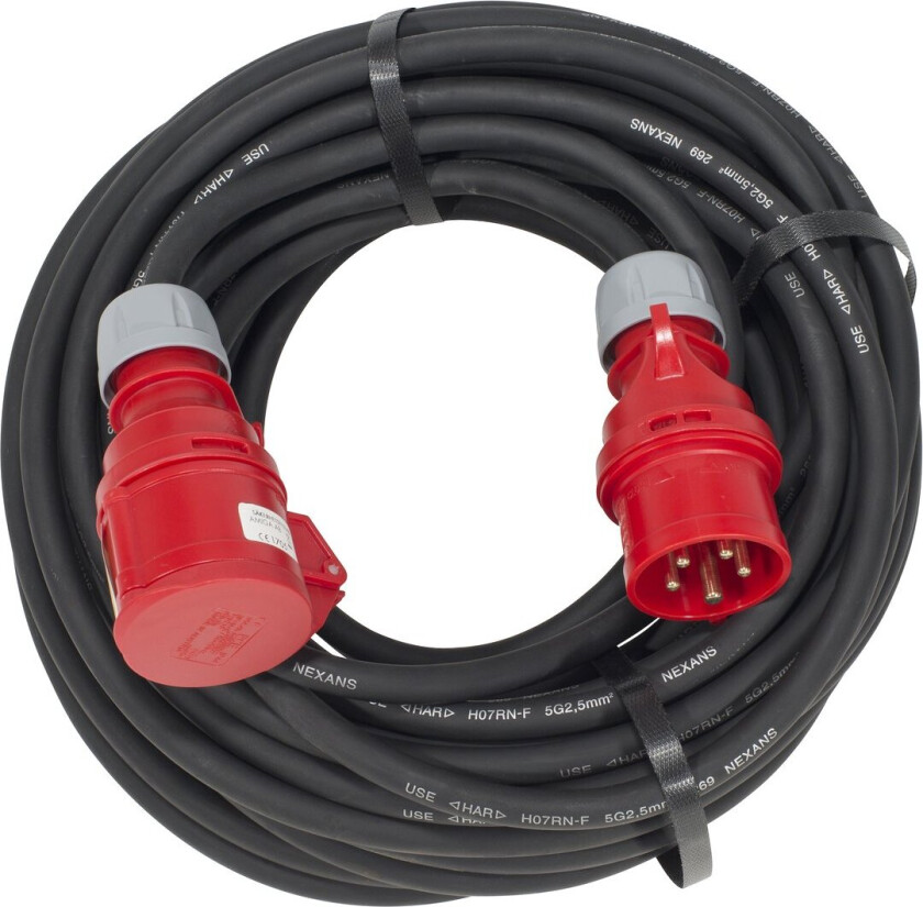SKJØTEKABEL H07RN-F 5X2.5 16AMP 400V 416-6 25M