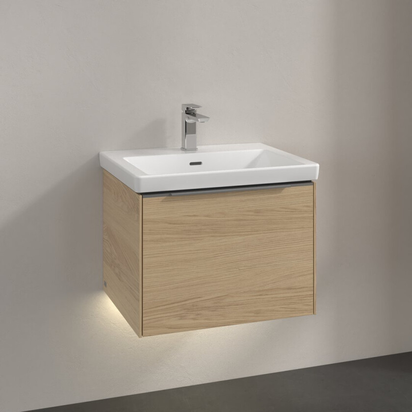 VILLEROY & BOCH SUBWAY 3.0 SERVANTSKAP 57X42 NORDIC OAK M/LYS HÅNDTAK I KROM