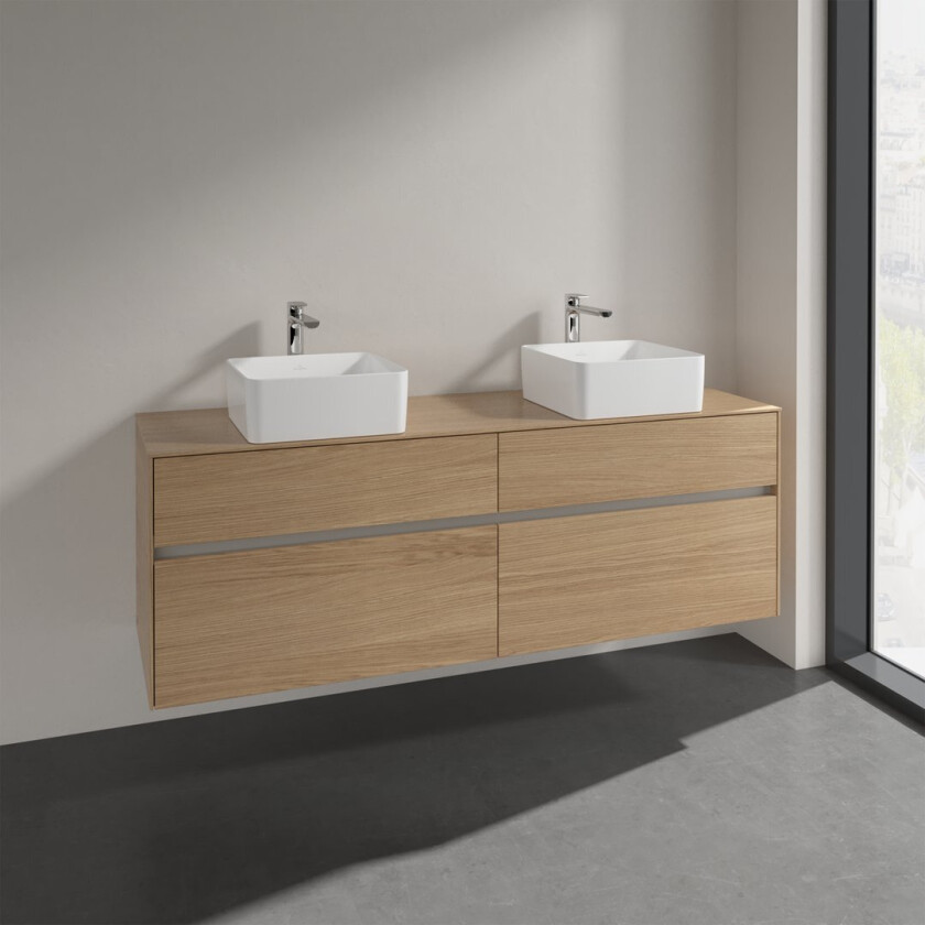 VILLEROY & BOCH COLLARO SERVANTSKAP 160 FOR SERVANT VENSTRE M/4 SKUFFER NORDISK EIK