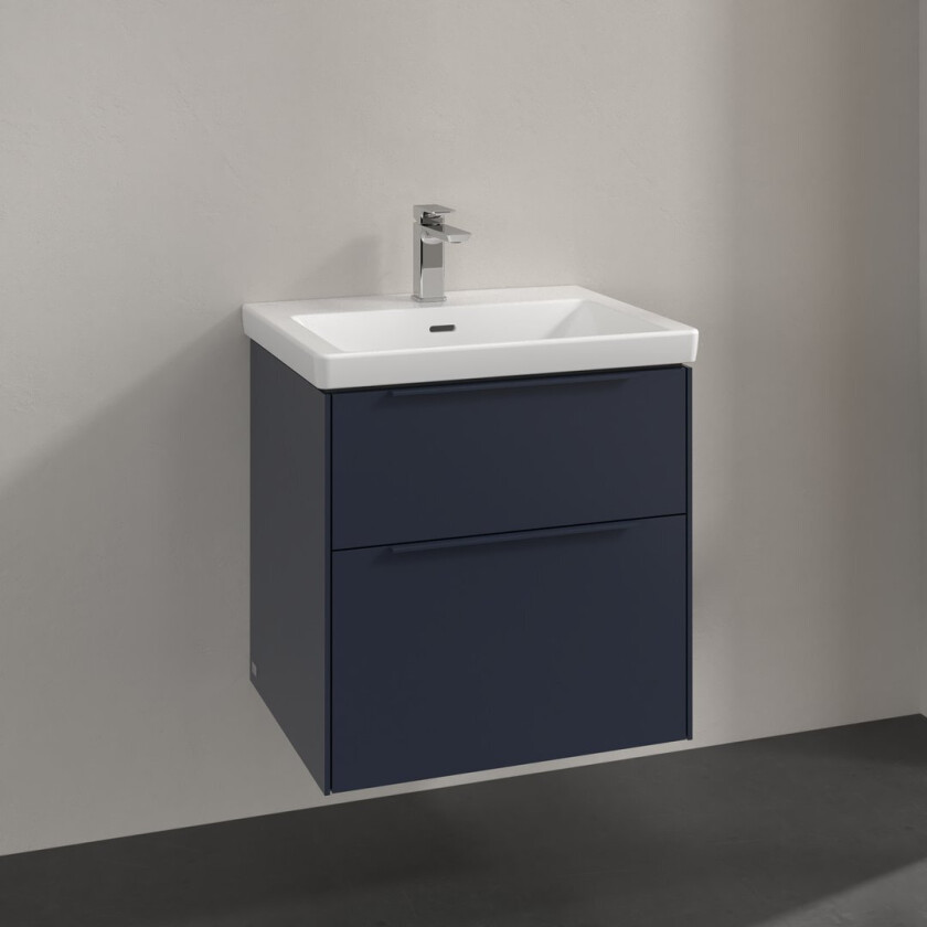 VILLEROY & BOCH SUBWAY 3.0 SERVANTSKAP 57X47 MARINE BLUE HÅNDTAK I MØBELETS FARGE