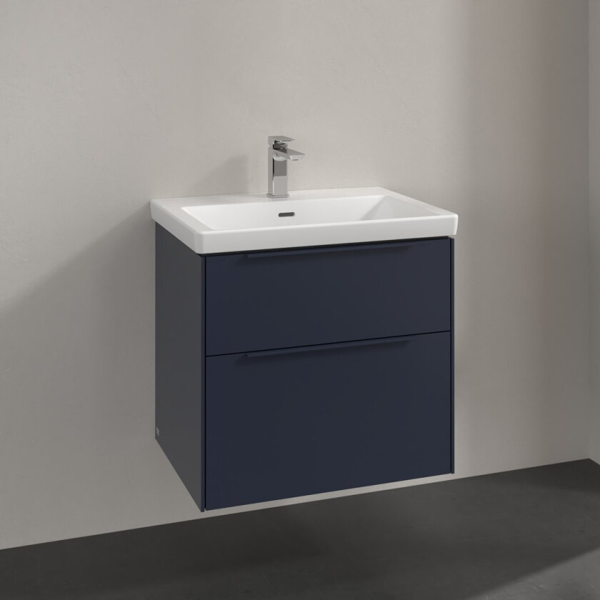 VILLEROY & BOCH SUBWAY 3.0 SERVANTSKAP 62X57 MARINE BLUE HÅNDTAK I MØBELETS FARGE