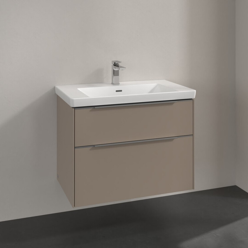 VILLEROY & BOCH SUBWAY 3.0 SERVANTSKAP 77X57 TAUPE HÅNDTAK I KROM