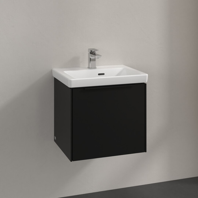 VILLEROY & BOCH SUBWAY 3.0 SERVANTSKAP 47X42 VOLCANO BLACK HÅNDTAK I MØBELETS FARGE