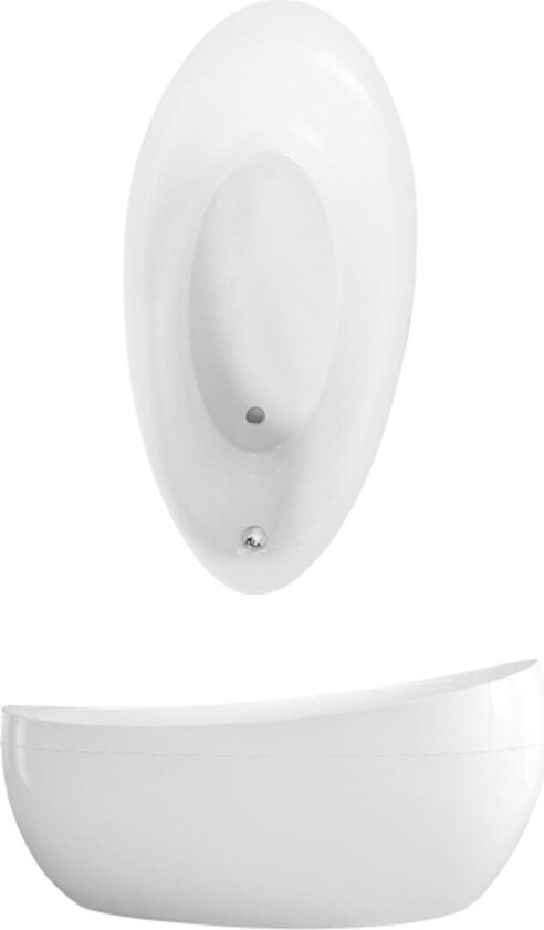 VILLEROY & BOCH AVEO FRITTSTÅENDE BADEKAR 190X95 HVIT ALPIN