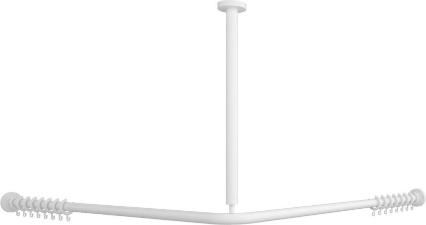 Bilde av VILLEROY & BOCH VICARE TAKFESTE FOR DUSJFORHENG 120 CM HJØRNE HVIT ALPIN