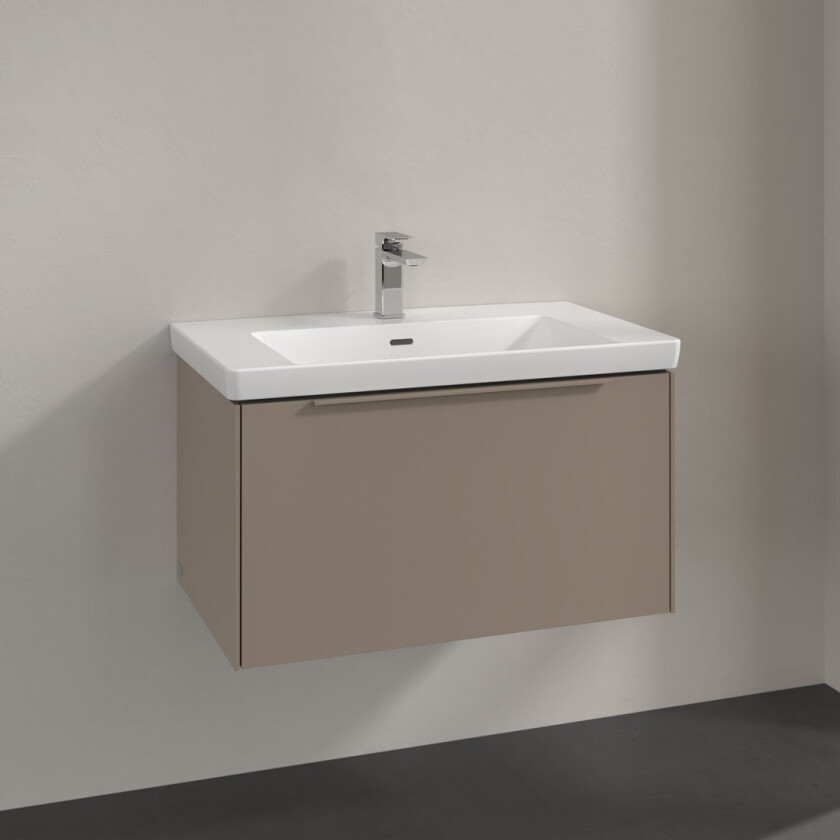 VILLEROY & BOCH SUBWAY 3.0 SERVANTSKAP 77X42 TAUPE HÅNDTAK I MØBELETS FARGE