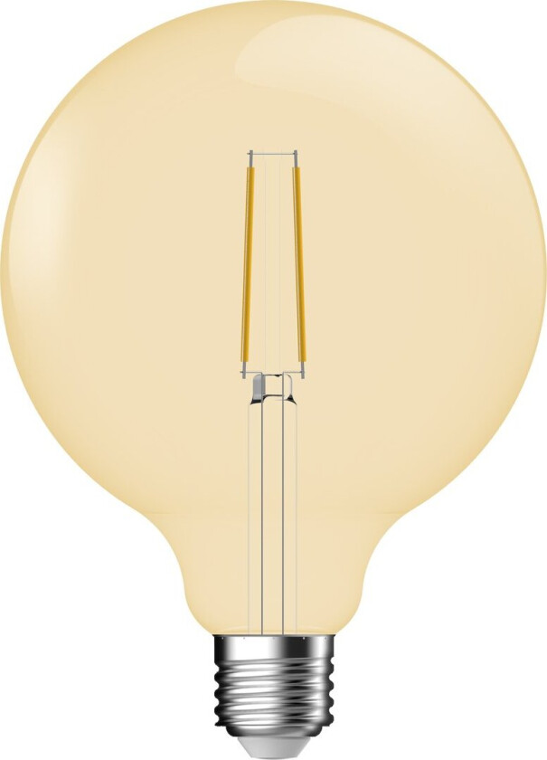 NORDLUX DEKORPÆRE E27 G120 KLASSISK GLOBE 5,4W DEMPET GULL