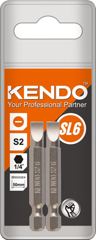 KENDO BITS SL6 50MM 2 STK