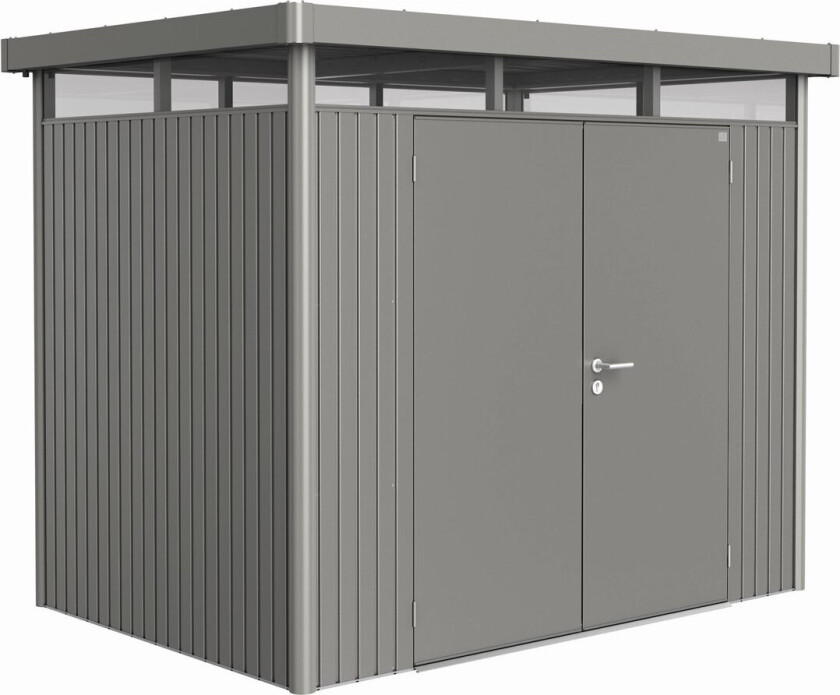 BIOHORT UTEBOD HIGHLINE H2 2 DØRER KVARTSGRÅ MET.
