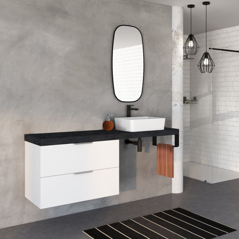 ALLIBERT PLAY UNDERSKAP 80 CM U/PLASS TIL VANNLÅS ALPINE HVIT HØYGLANS